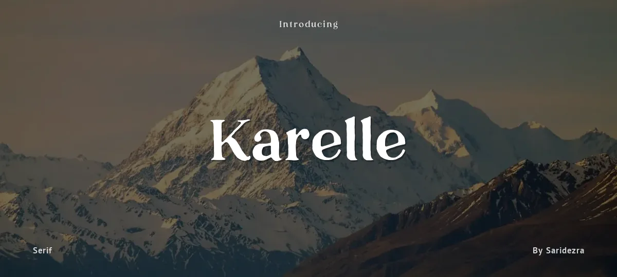 Karelle font preview