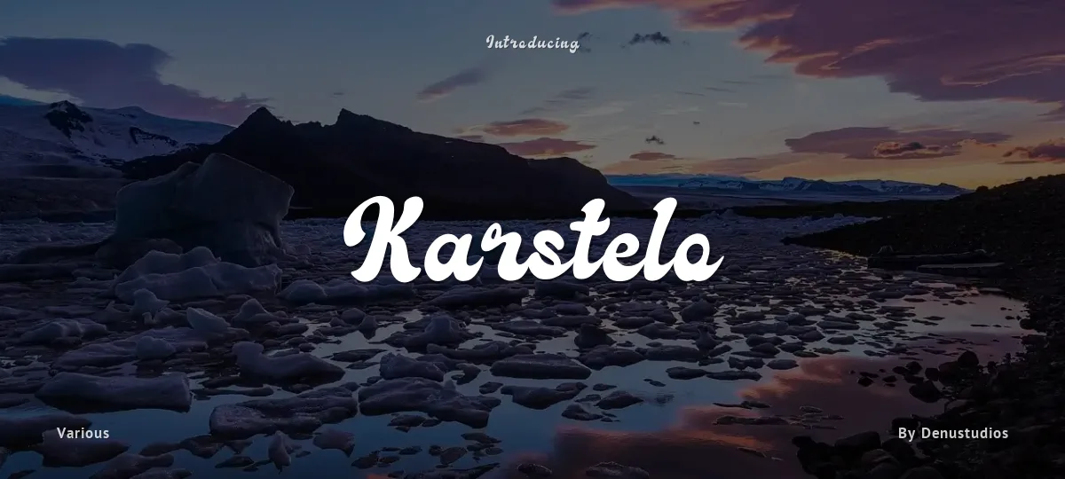 Karstelo font preview