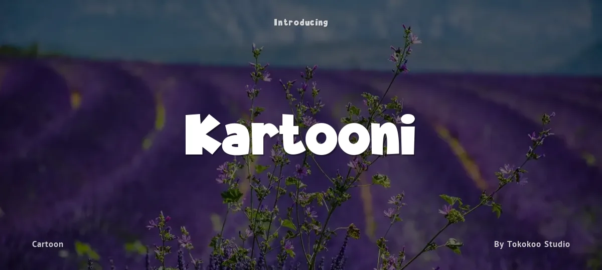 Kartooni font preview