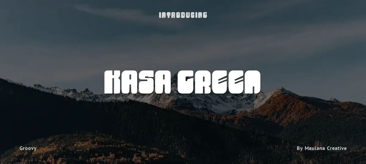 Kasa Green font preview