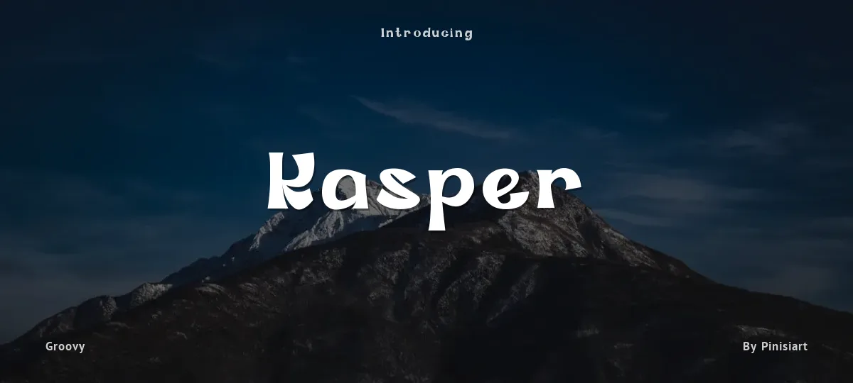 Kasper font preview