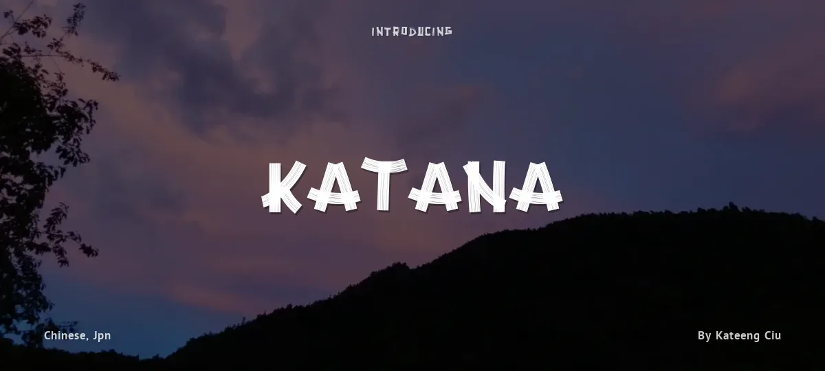 Katana font preview