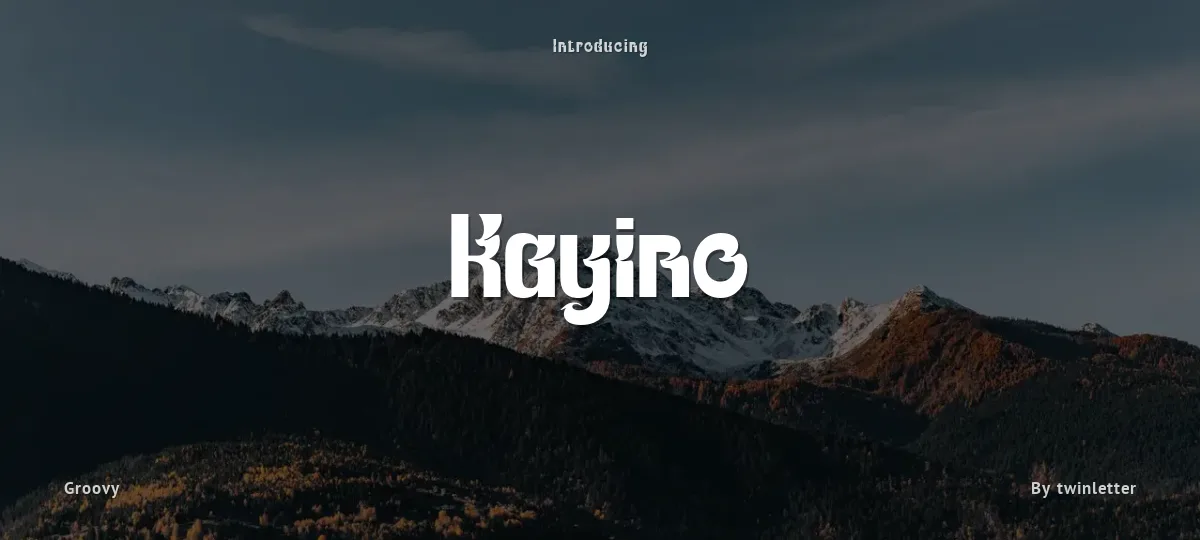 Kayino font preview