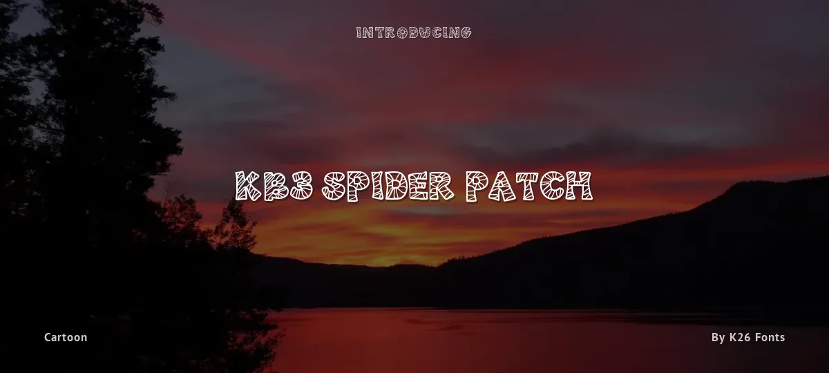 KB3 Spider Patch font preview