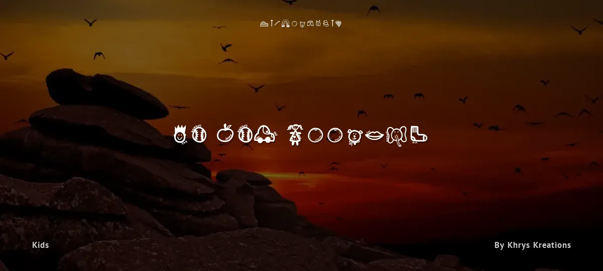 KB ABC Doodles font preview