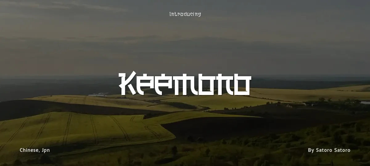 Keemono font preview