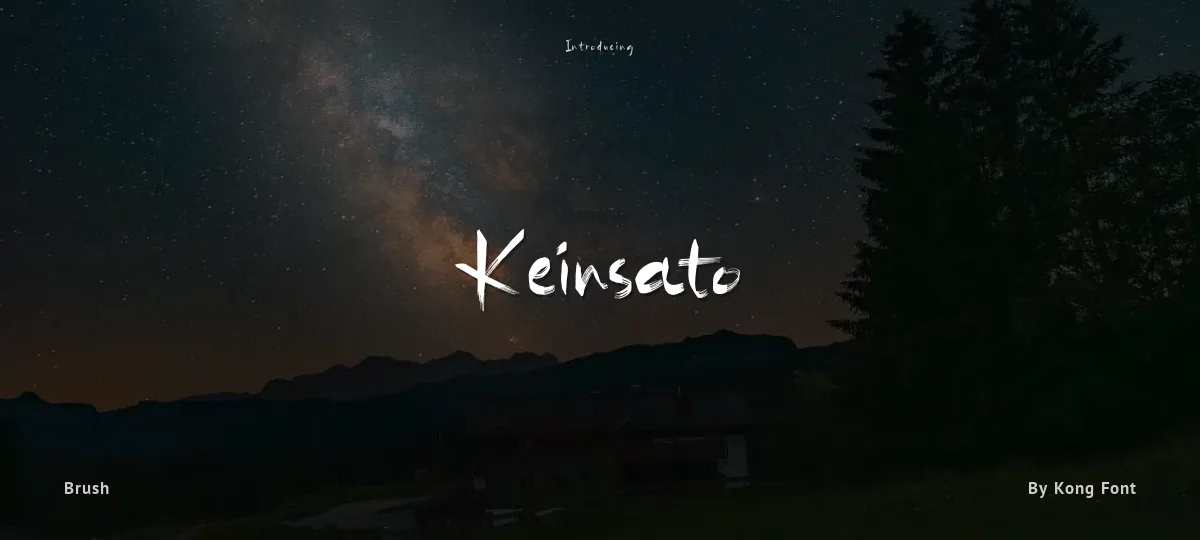 Keinsato font preview
