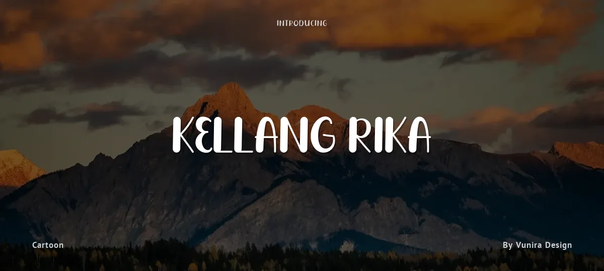 Kellang Rika font preview