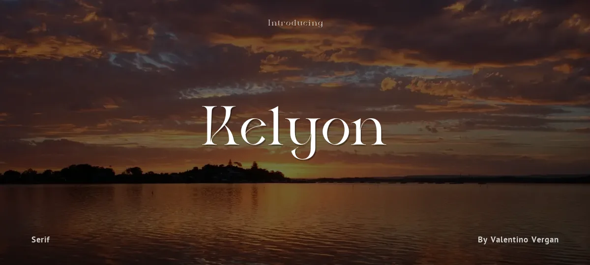 Kelyon font preview