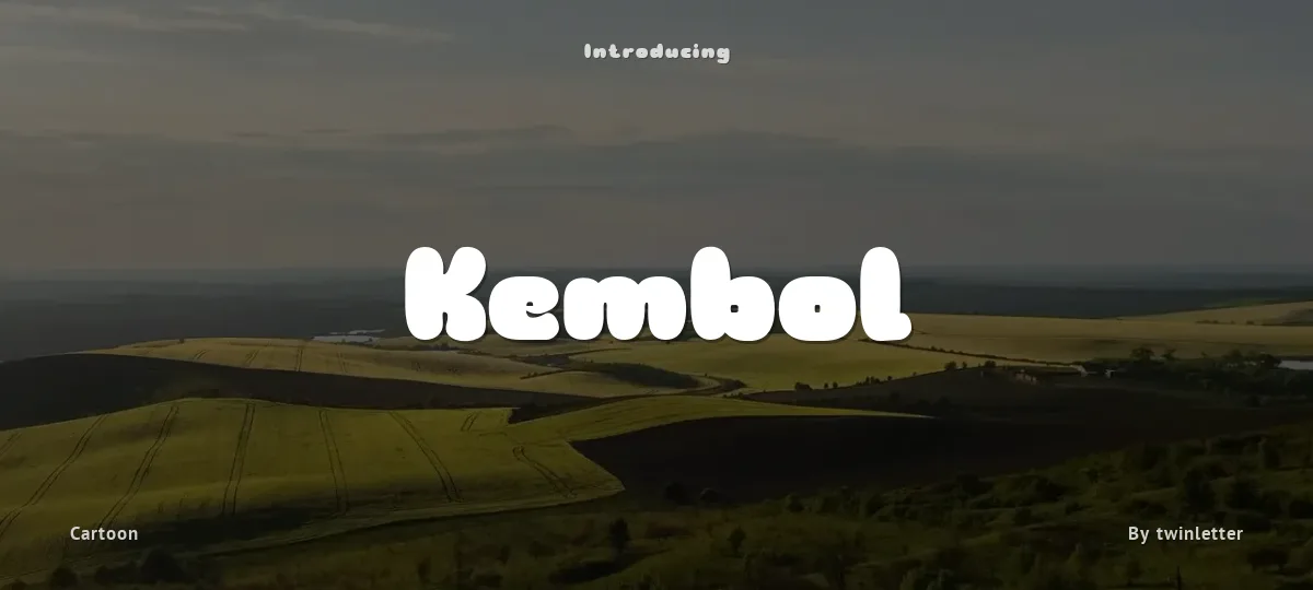 Kembol font preview
