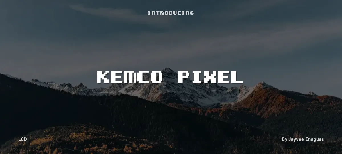 Kemco Pixel font preview