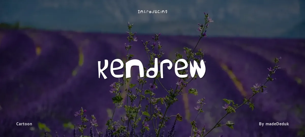 Kendrew font preview