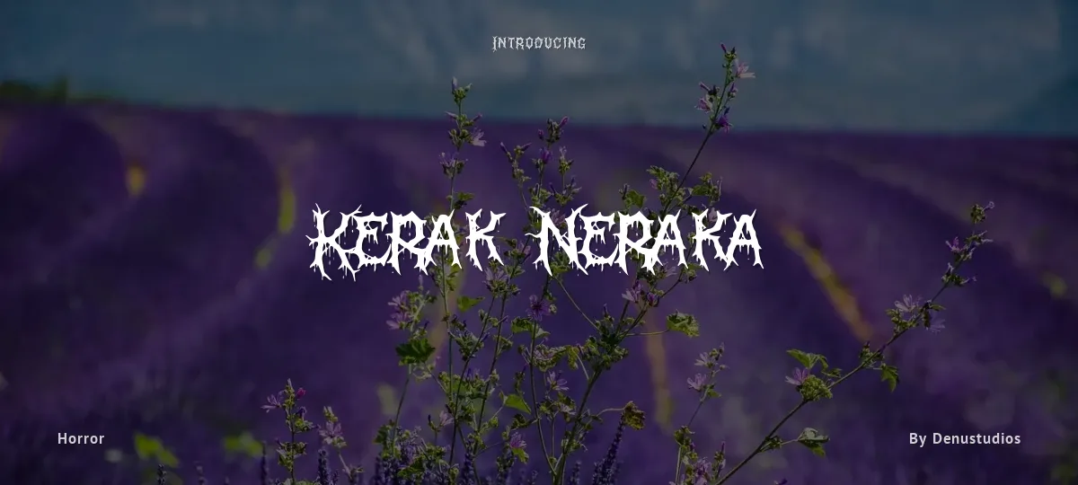 Kerak Neraka font preview