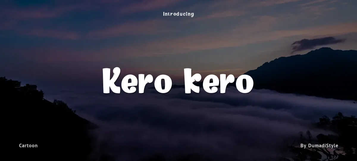 Kero kero font preview