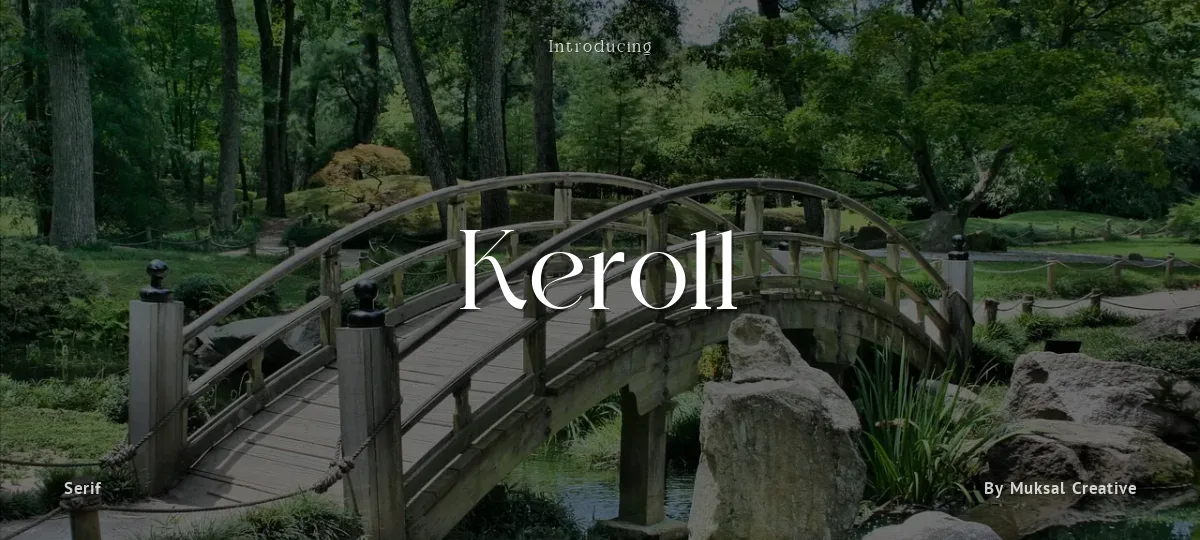 Keroll font preview