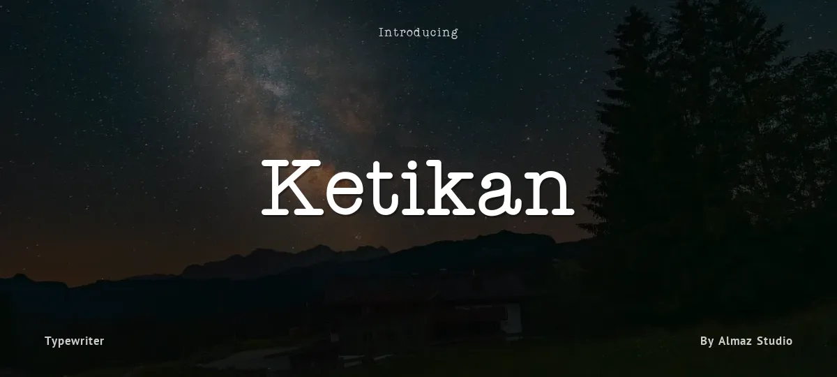 Ketikan font preview