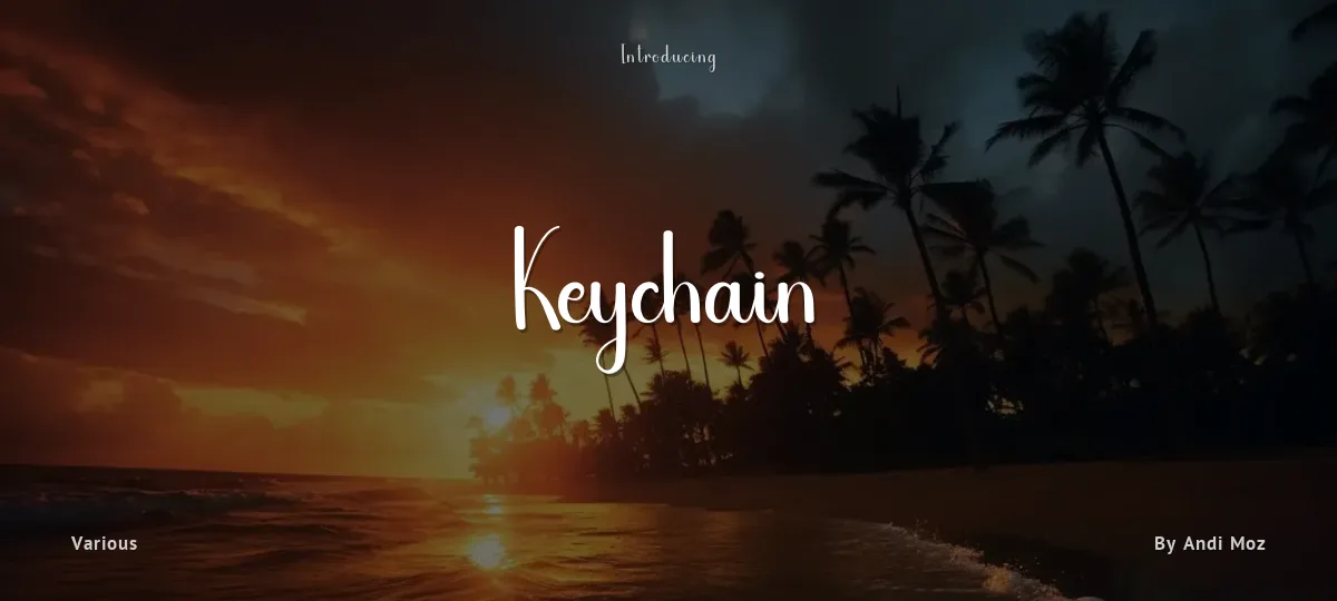 Keychain font preview