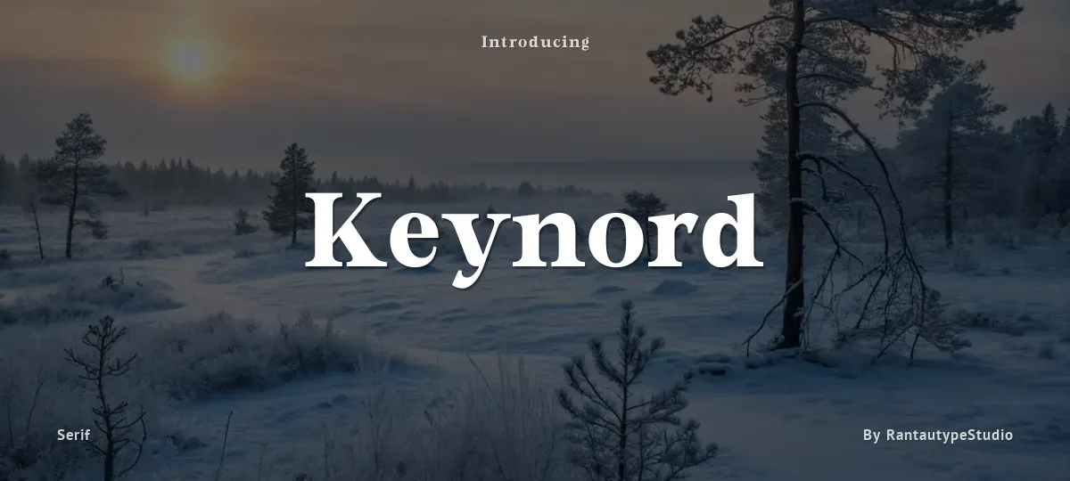Keynord font preview