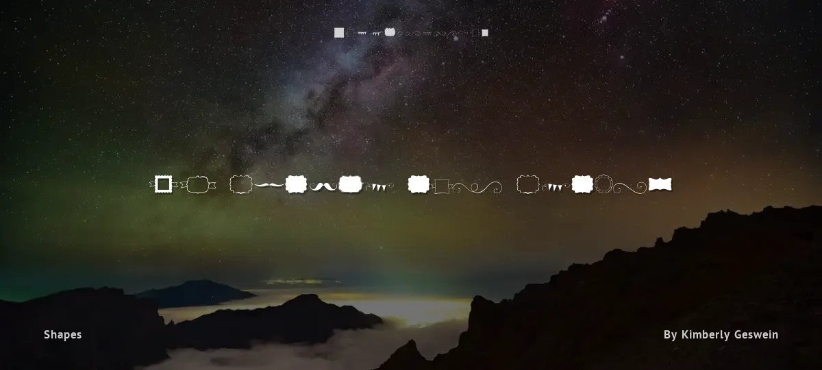 KG Flavor and Frames font preview