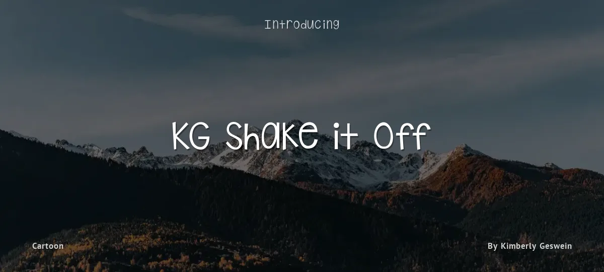 KG Shake it Off font preview