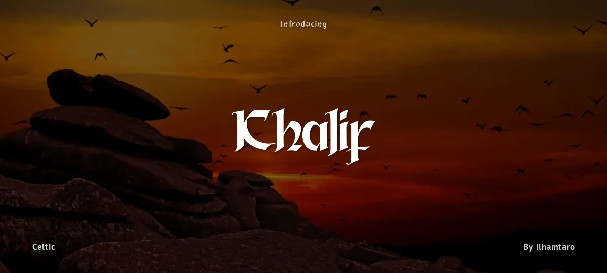 Khalif font preview