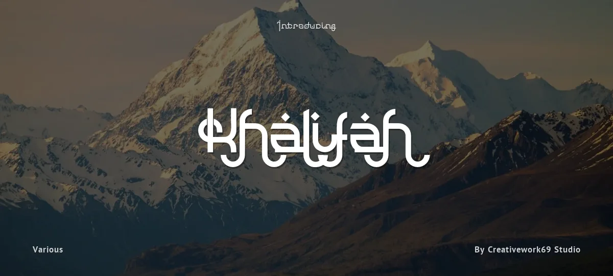 Khalifah font preview