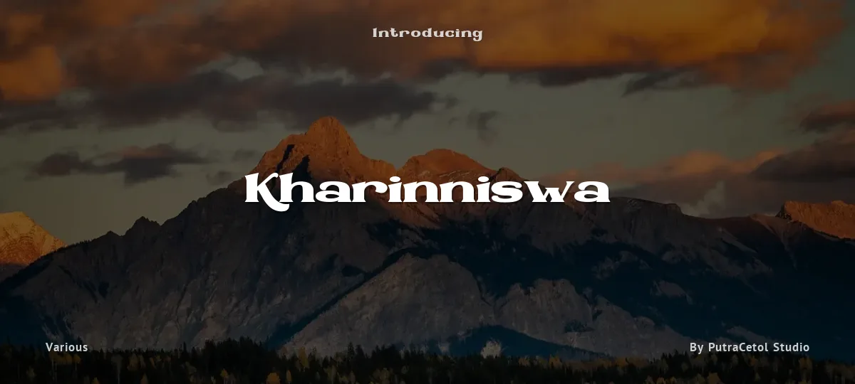 Kharinniswa font preview