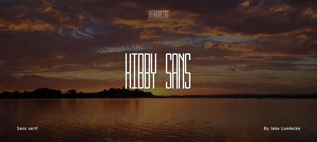 Kibby Sans font preview