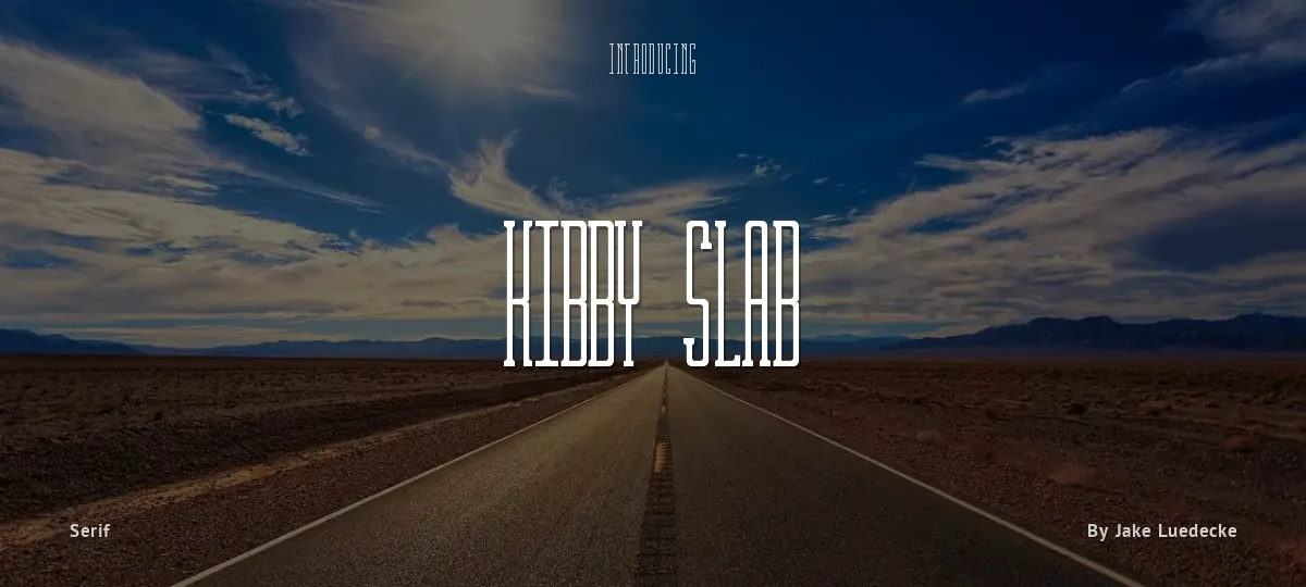 Kibby Slab font preview