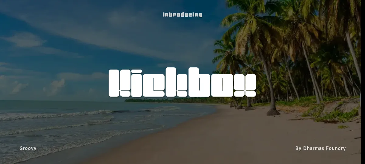 Kickbox font preview