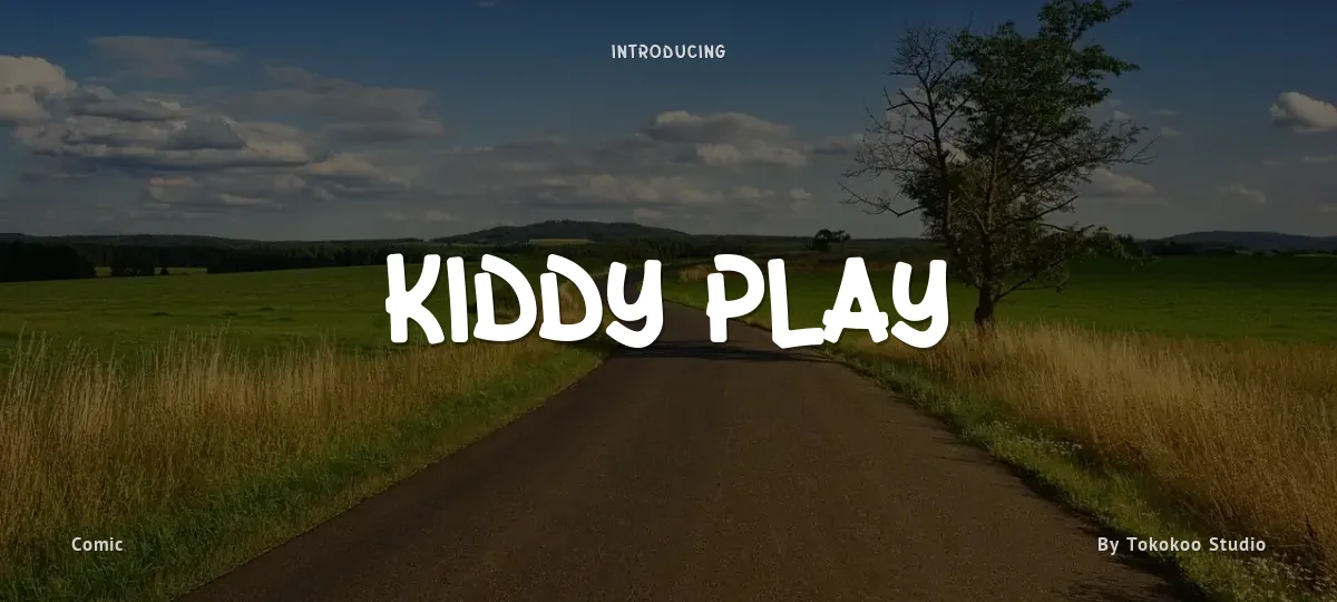 Kiddy Play font preview