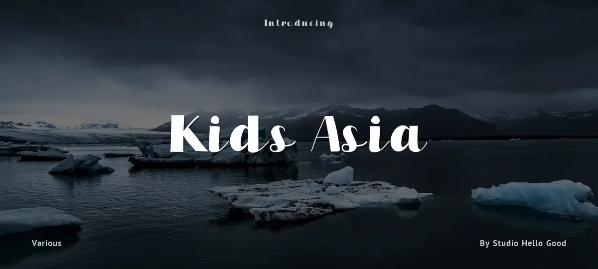 Kids Asia font preview