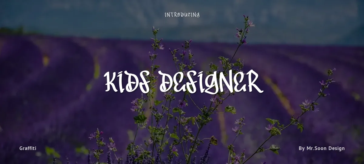 Kids Designer font preview