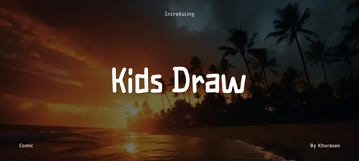 Kids Draw font preview