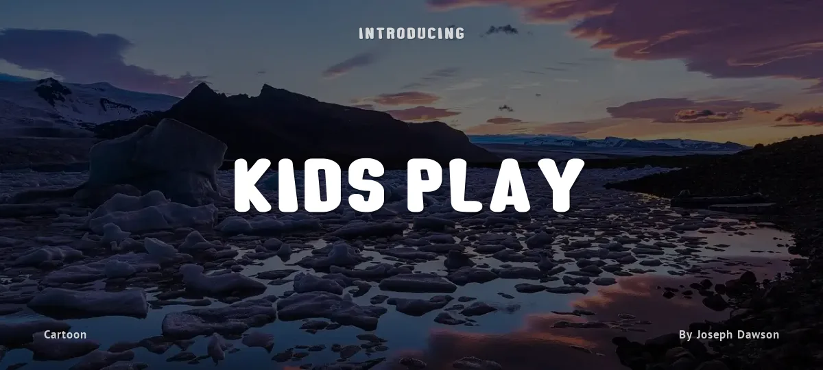 Kids Play font preview