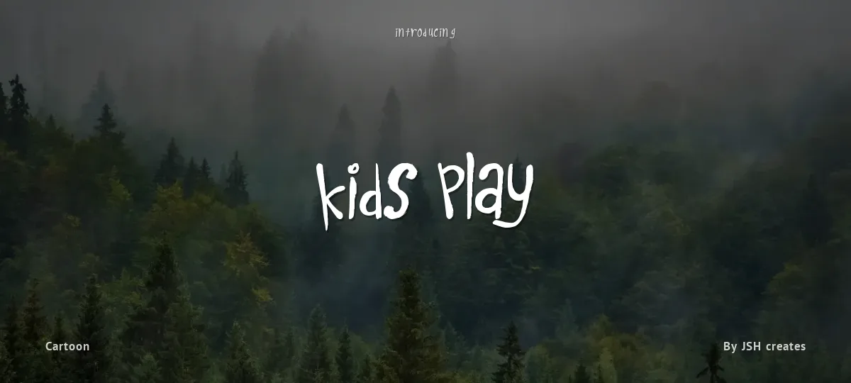 Kids Play font preview