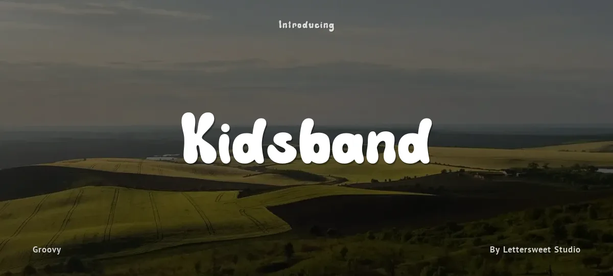 Kidsband font preview