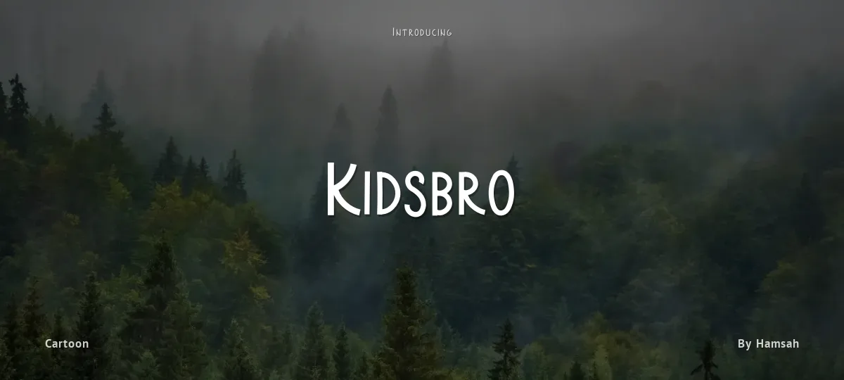 Kidsbro font preview