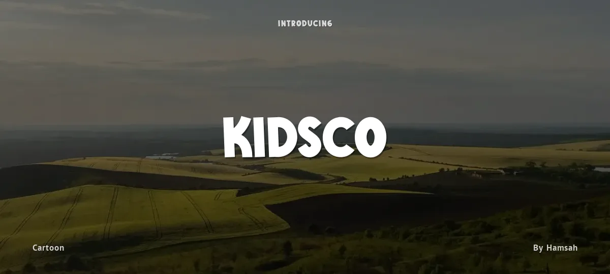 Kidsco font preview