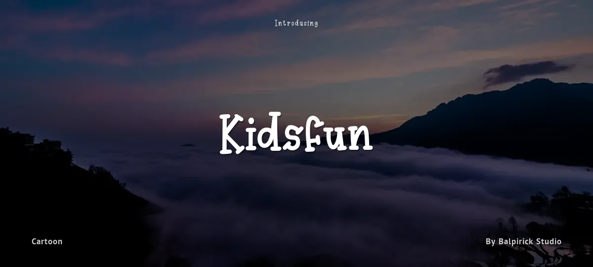 Kidsfun font preview