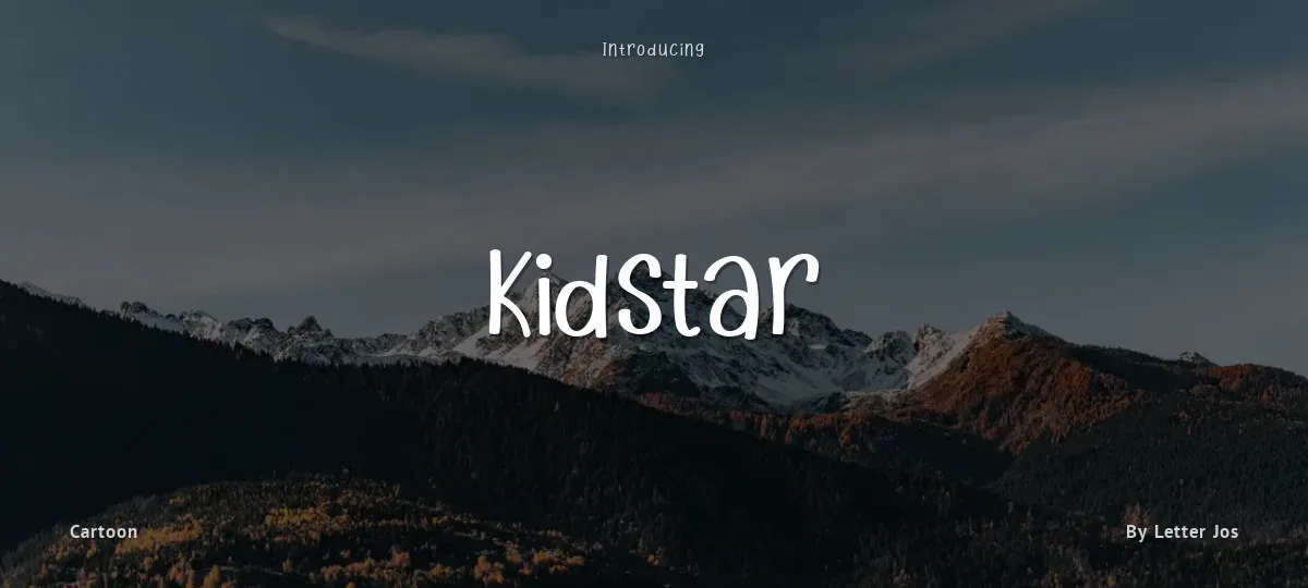 Kidstar font preview