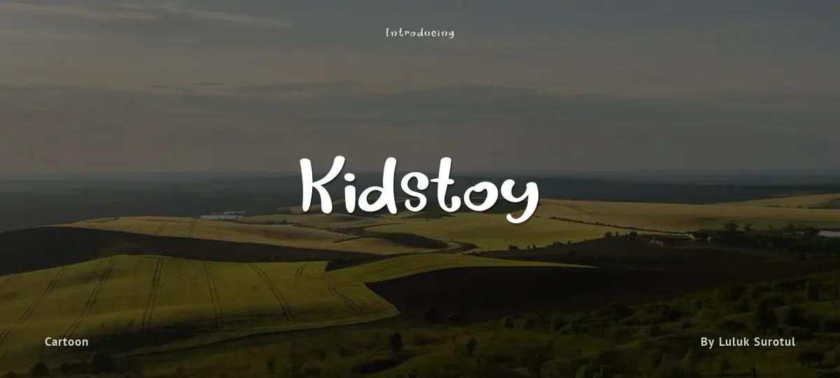Kidstoy font preview