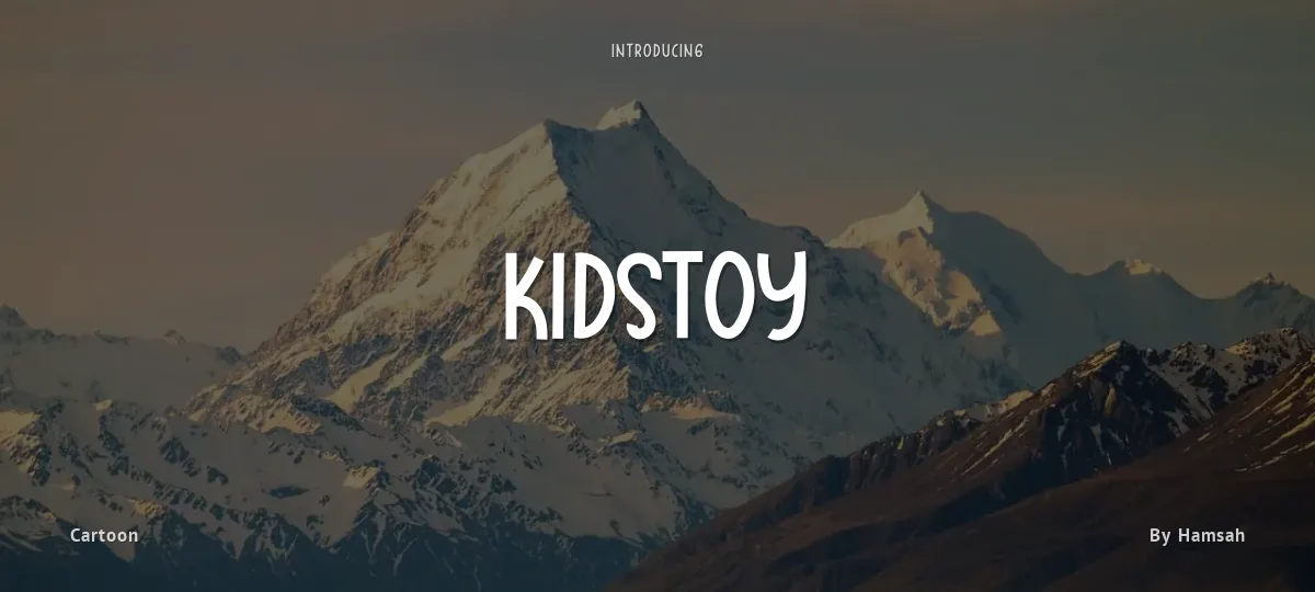 Kidstoy font preview
