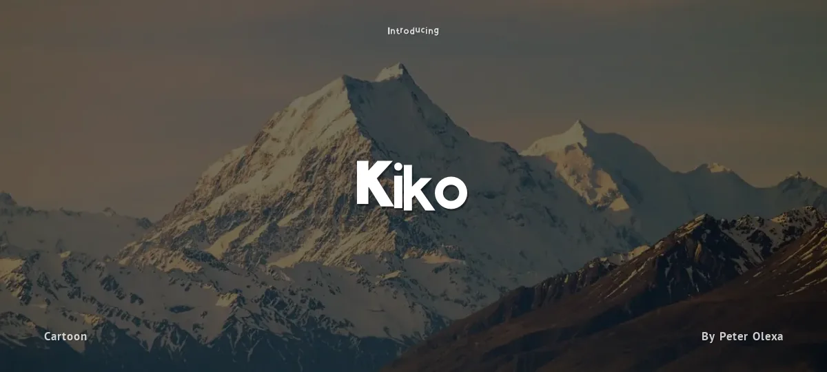 Kiko font preview