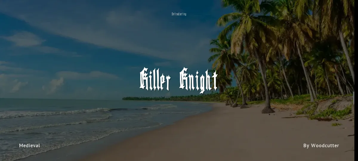 Killer Knight font preview