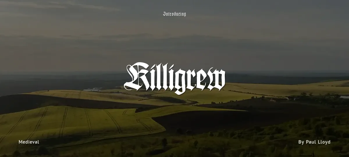 Killigrew font preview