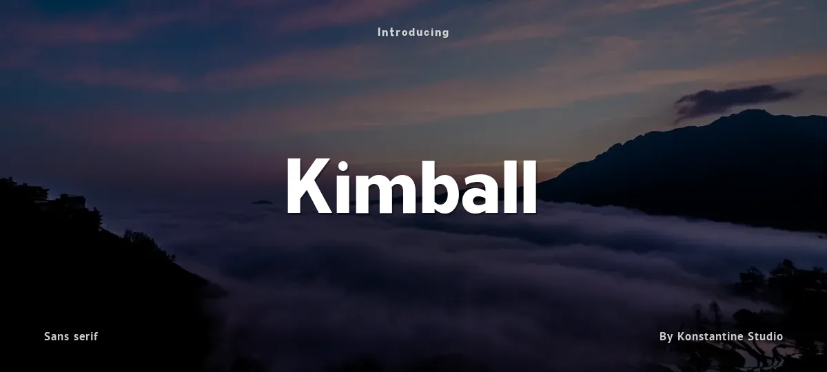Kimball font preview