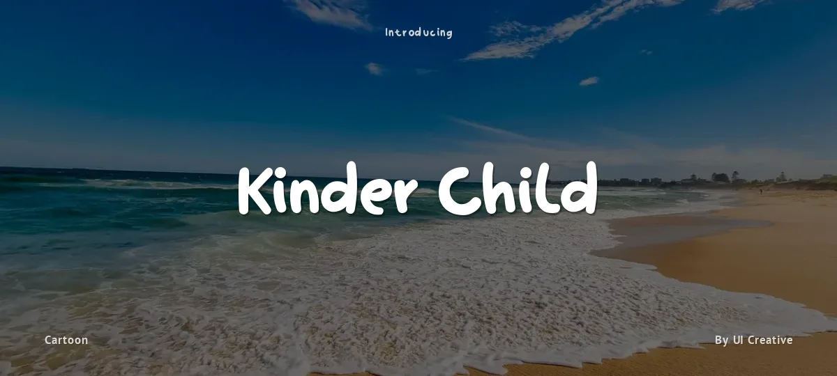 Kinder Child font preview