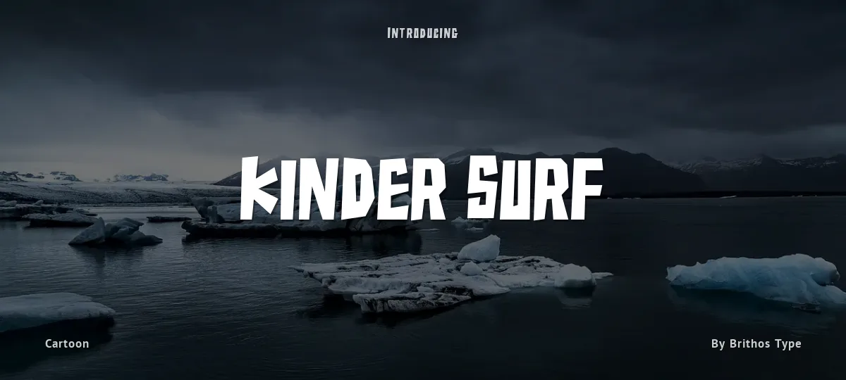 Kinder Surf font preview