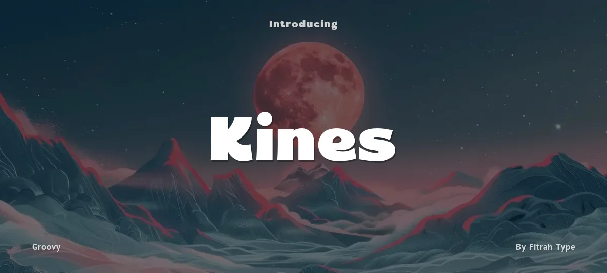 Kines font preview